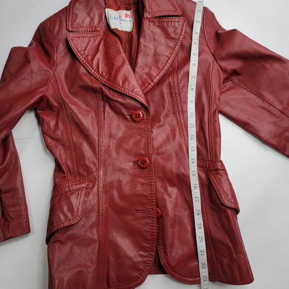 Sale Wilson House Of Suede Vintage True Leather Jacket USA Single Breasted Retro - Picture 11 of 14